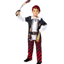 Dress Up by Design Costumes*Boys Black & Red Pirate Costume