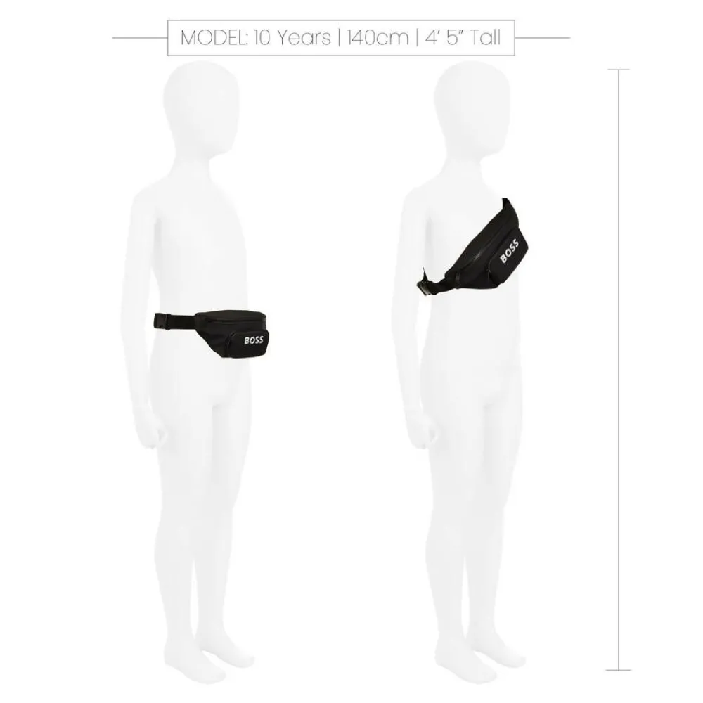 BOSS Bags*Boys Black Belt Bag (27cm)