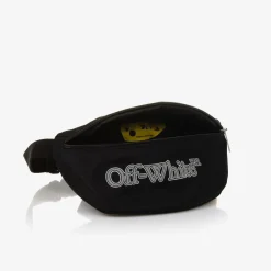 Off-White Bags*Boys Black Bookish Logo Belt Bag (23cm)