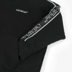 Off-White Tops*Boys Black Bookish Logo Hoodie