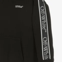 Off-White Tops*Boys Black Bookish Logo Hoodie