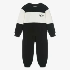 Calvin Klein Tracksuits*Boys Black Colourblock Tracksuit