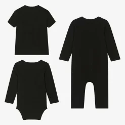 Calvin Klein Gifts|Babysuits*Boys Black Cotton Babysuit Set