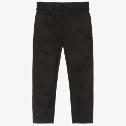 Burberry Trousers*Boys Black Cotton EKD Trousers
