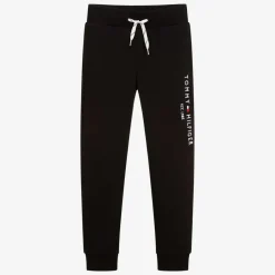 Tommy Hilfiger Trousers*Boys Black Cotton Flag Joggers