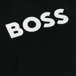 BOSS Tops*Boys Black Cotton Hoodie
