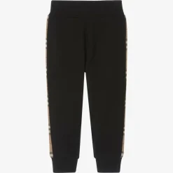 Burberry Trousers*Boys Black Cotton Joggers