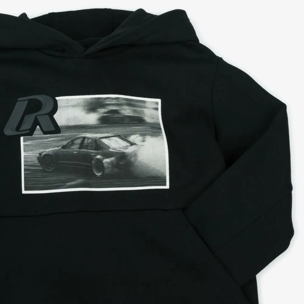 Mayoral Nukutavake Tops*Boys Black Cotton Racing Car Hoodie