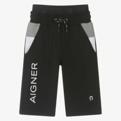 AIGNER Shorts*Boys Black Cotton Shorts