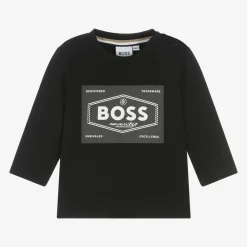 BOSS Tops*Boys Black Cotton Top