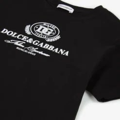 Dolce amp; Gabbana Tops*Boys Black Cotton T-Shirt