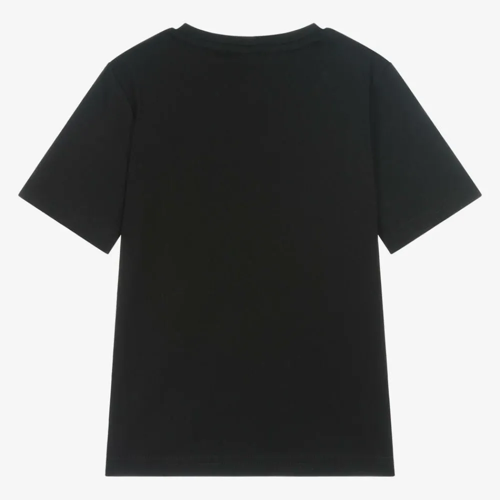 BOSS Tops*Boys Black Cotton T-Shirt