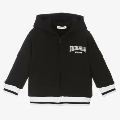 Dolce amp; Gabbana Tops*Boys Black Cotton Zip-Up Hoodie