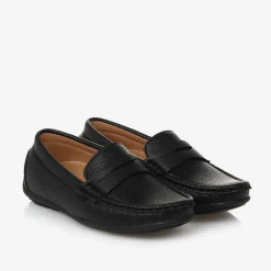 Sevva Loafers & Moccasins|Loafers & Moccasins*Boys Black Faux Leather Loafers