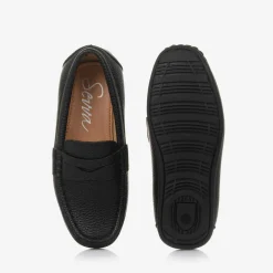 Sevva Loafers & Moccasins|Loafers & Moccasins*Boys Black Faux Leather Loafers