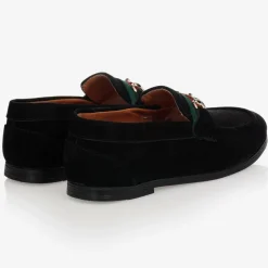 Romano Loafers & Moccasins|Loafers & Moccasins*Boys Black Faux Suede Horsebit Loafers