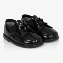 Early Days Traditional Shoes|First Walkers*Boys Black First Walker Shoes