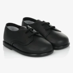 Early Days First Walkers|First Walkers*Boys Black First Walker Shoes