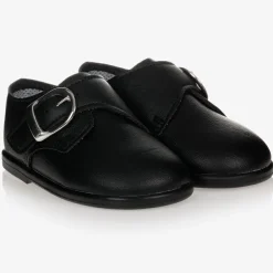 Early Days First Walkers|First Walkers*Boys Black First-Walker Shoes