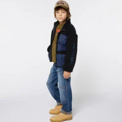 Timberland Tops*Boys Black Fleece Zip-up Top
