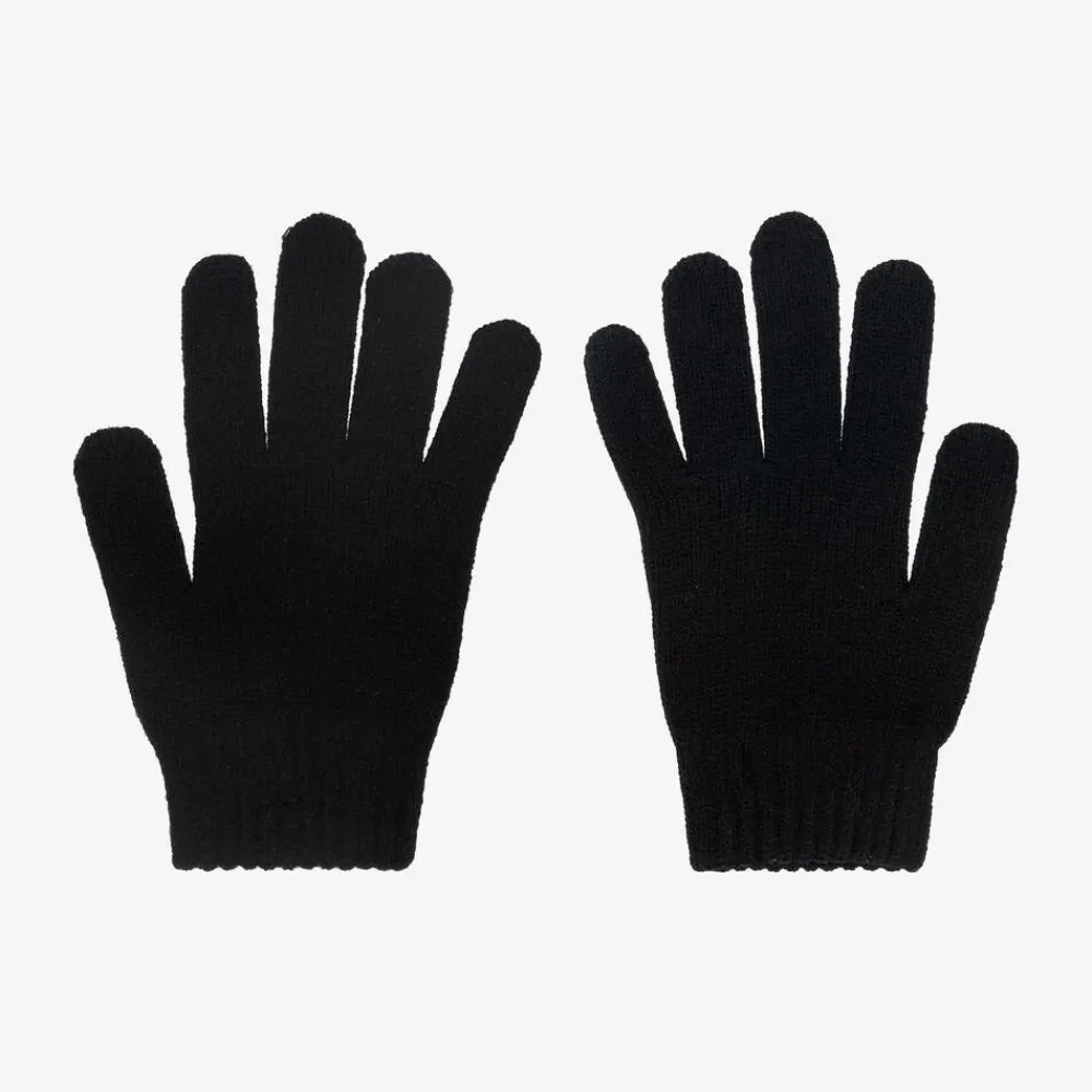 Mayoral Gloves & Mittens*Boys Black Knitted Gloves