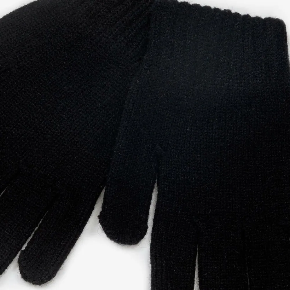 Mayoral Gloves & Mittens*Boys Black Knitted Gloves