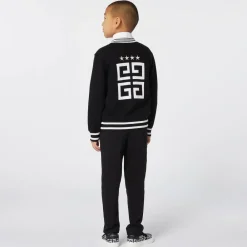Givenchy Tops*Boys Black Knitted Zip-up Top