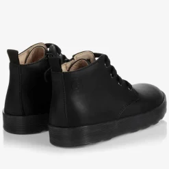 Falcotto by Naturino Boots|Boots*Boys Black Leather Ankle Boots