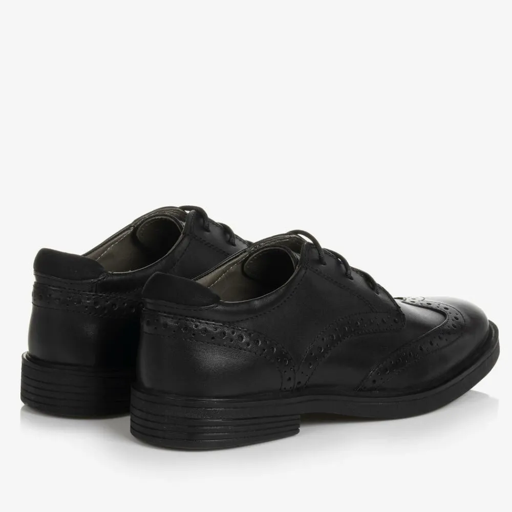 Geox School Shoes|Brogues*Boys Black Leather Brogues