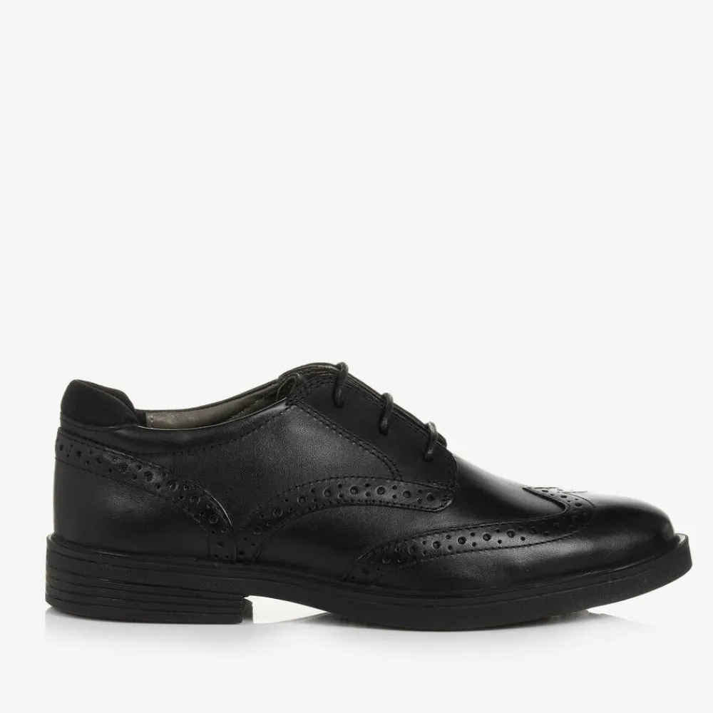 Geox School Shoes|Brogues*Boys Black Leather Brogues