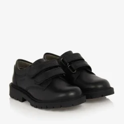 Geox School Shoes*Boys Black Leather Shoes
