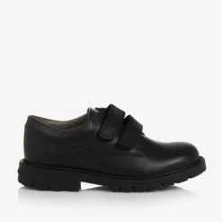 Geox School Shoes*Boys Black Leather Shoes