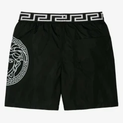 Versace Swimwear*Boys Black Medusa Swim Shorts