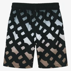 BOSS Swimwear*Boys Black Monogram Swim Shorts