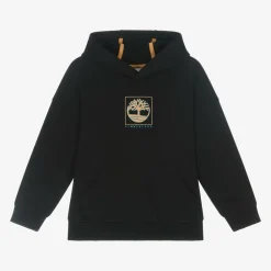 Timberland Tops*Boys Black Organic Cotton Hoodie