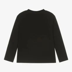 HUGO Tops*Boys Black Organic Cotton Top