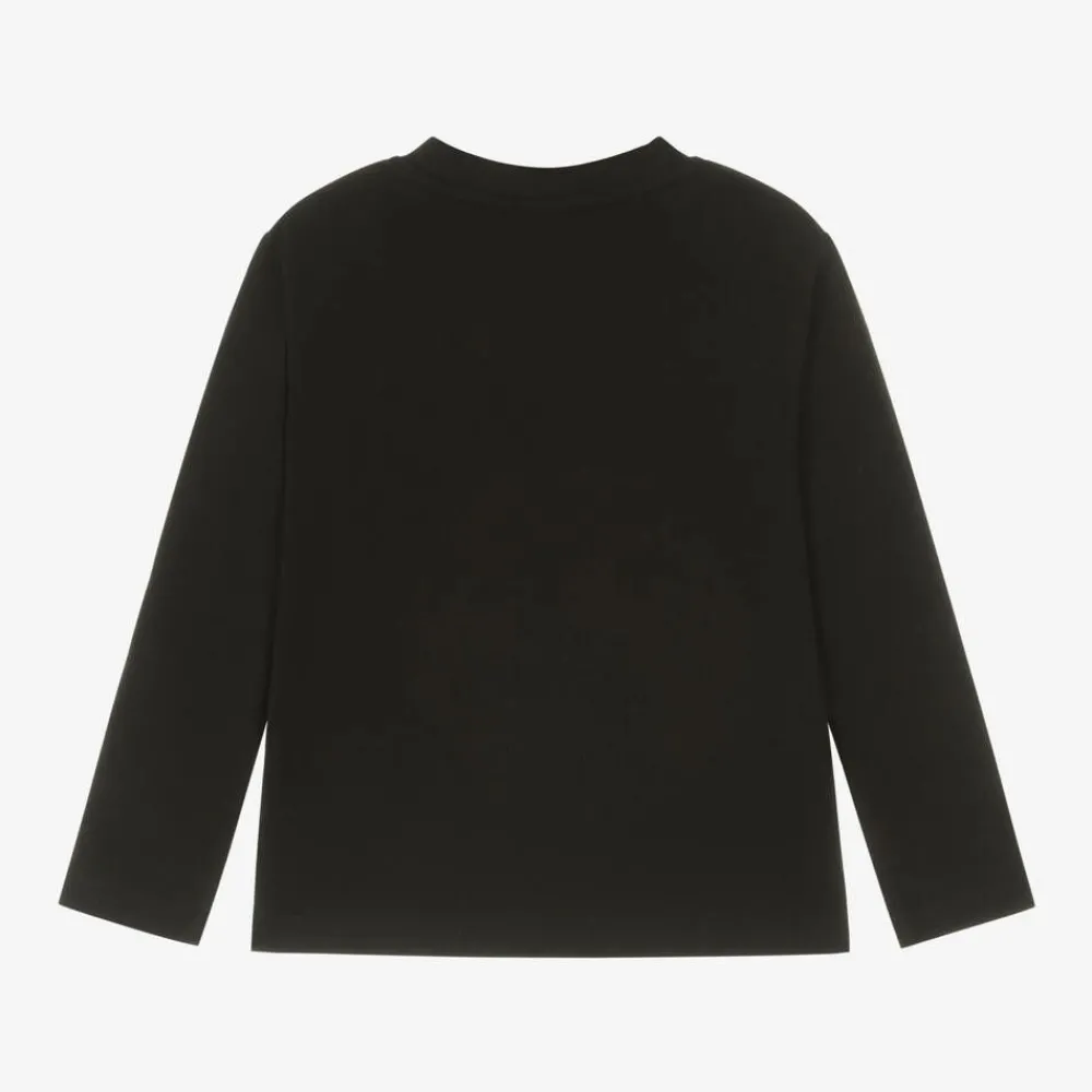 HUGO Tops*Boys Black Organic Cotton Top