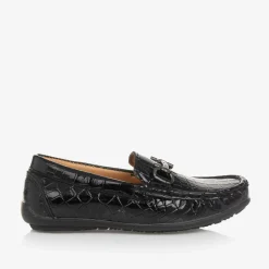 Sevva Loafers & Moccasins|Loafers & Moccasins*Boys Black Patent Horsebit Loafers