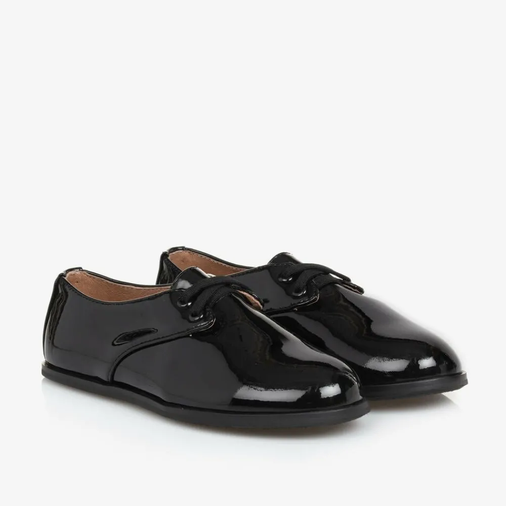 Age of Innocence Brogues|Brogues*Boys Black Patent Leather Shoes