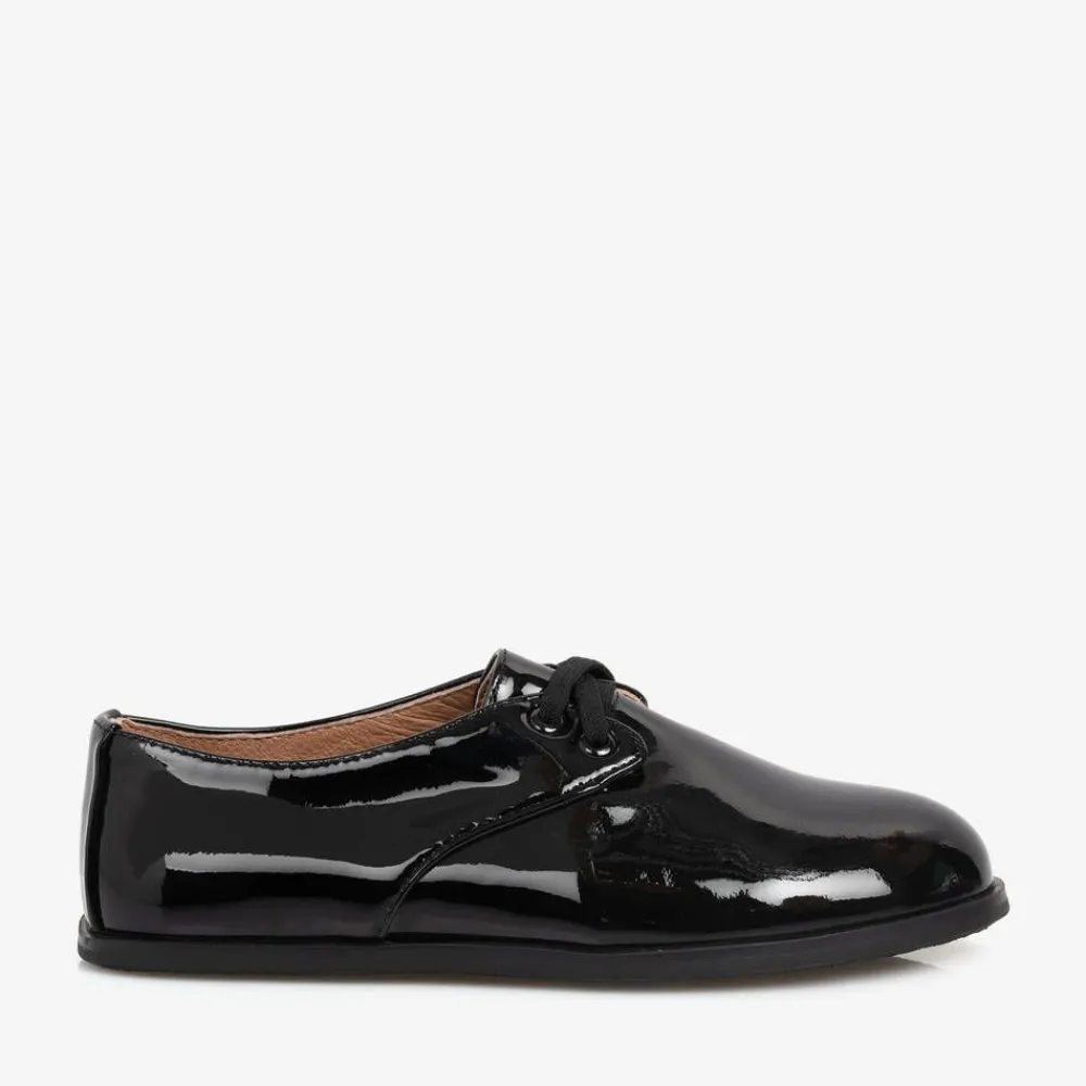 Age of Innocence Brogues|Brogues*Boys Black Patent Leather Shoes