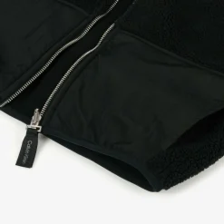 Calvin Klein Tops*Boys Black Reversible Fleece Zip-Up Hoodie