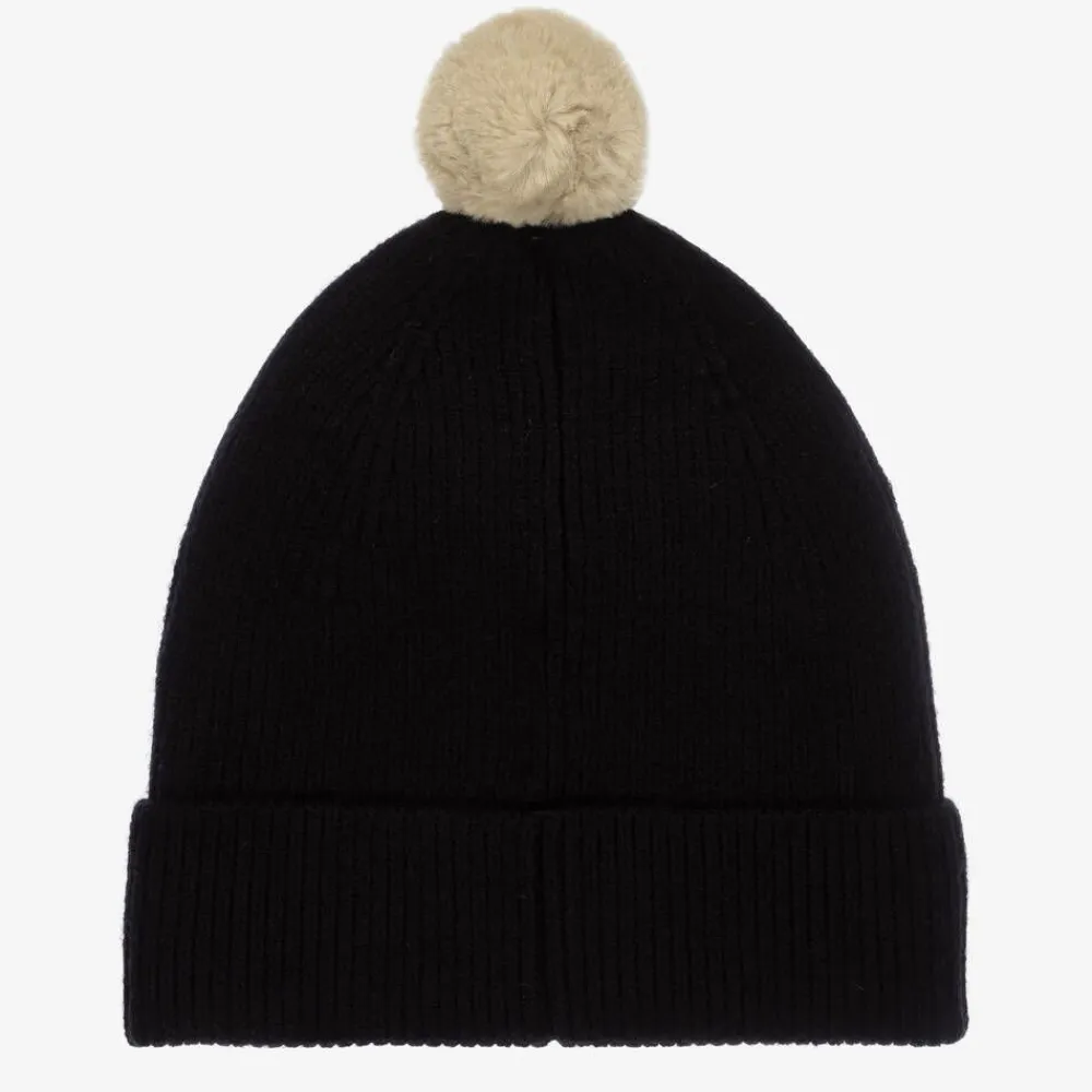 Timberland Hats*Boys Black Ribbed Beanie Hat