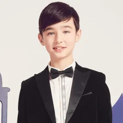 Romano Clothing Accessories*Boys Black Satin Bow Tie (10cm)