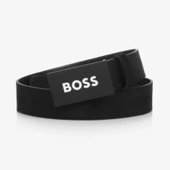 BOSS Clothing Accessories*Boys Black Suede Leather Belt