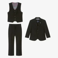 House of Cavani Suits*Boys Black Suit