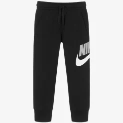 Nike Trousers*Boys Black Swoosh Logo Joggers