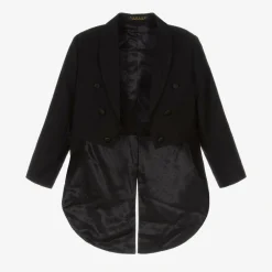 Romano Suits*Boys Black Tailcoat Tuxedo Suit