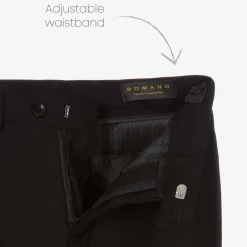 Romano Suits*Boys Black Tailcoat Tuxedo Suit