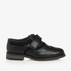 House of Cavani Brogues|Brogues*Boys Black Velcro Brogues
