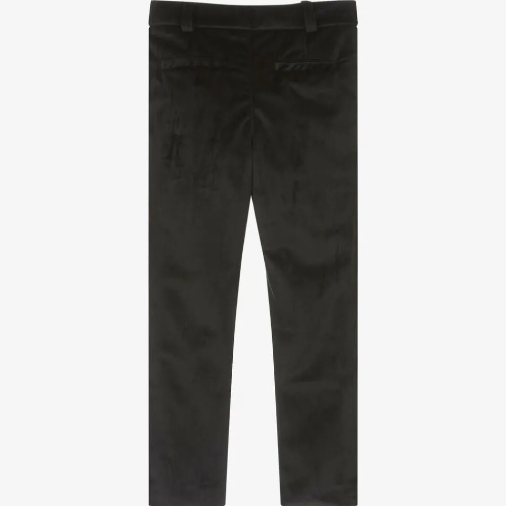 Foque Trousers*Boys Black Velvet Trousers